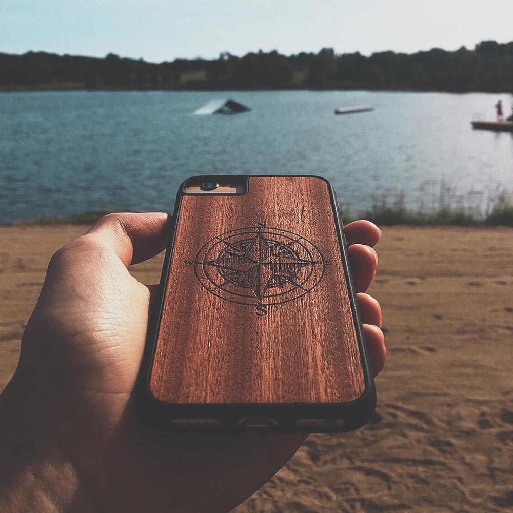 Organic Phone Case - Compass